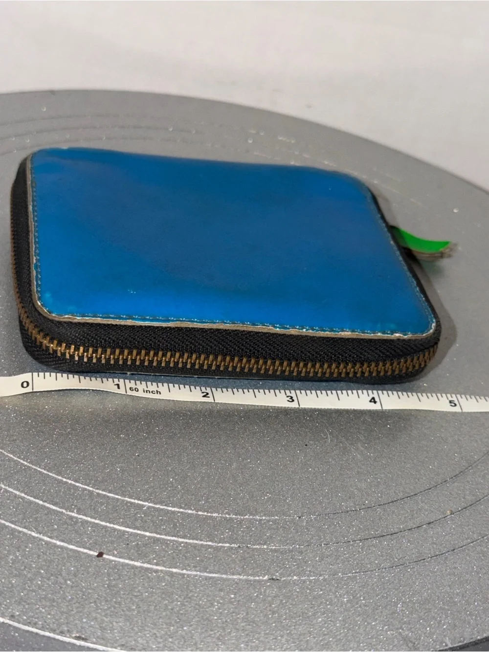 Comme De Garçons full zip neon wallet As-Is